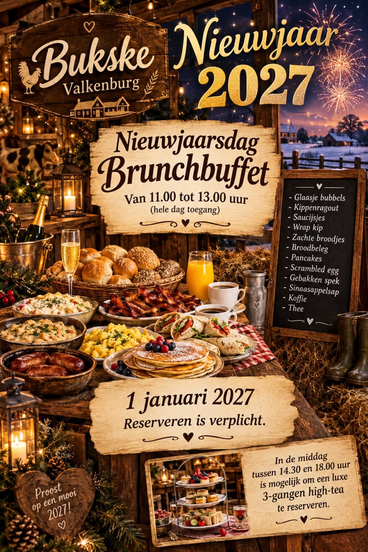 Nieuwjaarsdag Brunchbuffet 1